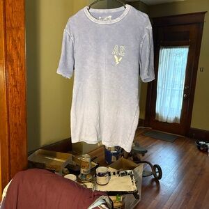 American Eagle Outfitters Blue Graphic Tee